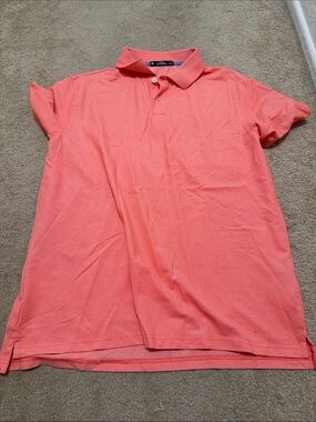 Men's Coral Polo Shirt - Classic Short Sleeve